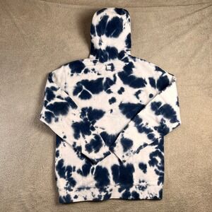 Vans Tie Dye Hoodie Sweatshirt Pullover Blue White Hooded Mens Medium Skater Y2K